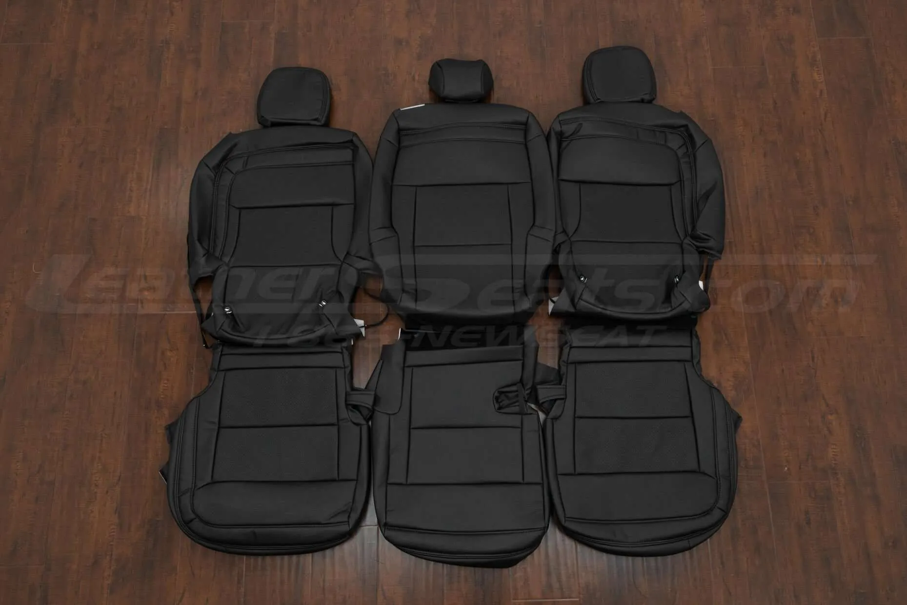 2021-2023 Ford Explorer Leather Seat Kit - Black - Middle Row Upholstery