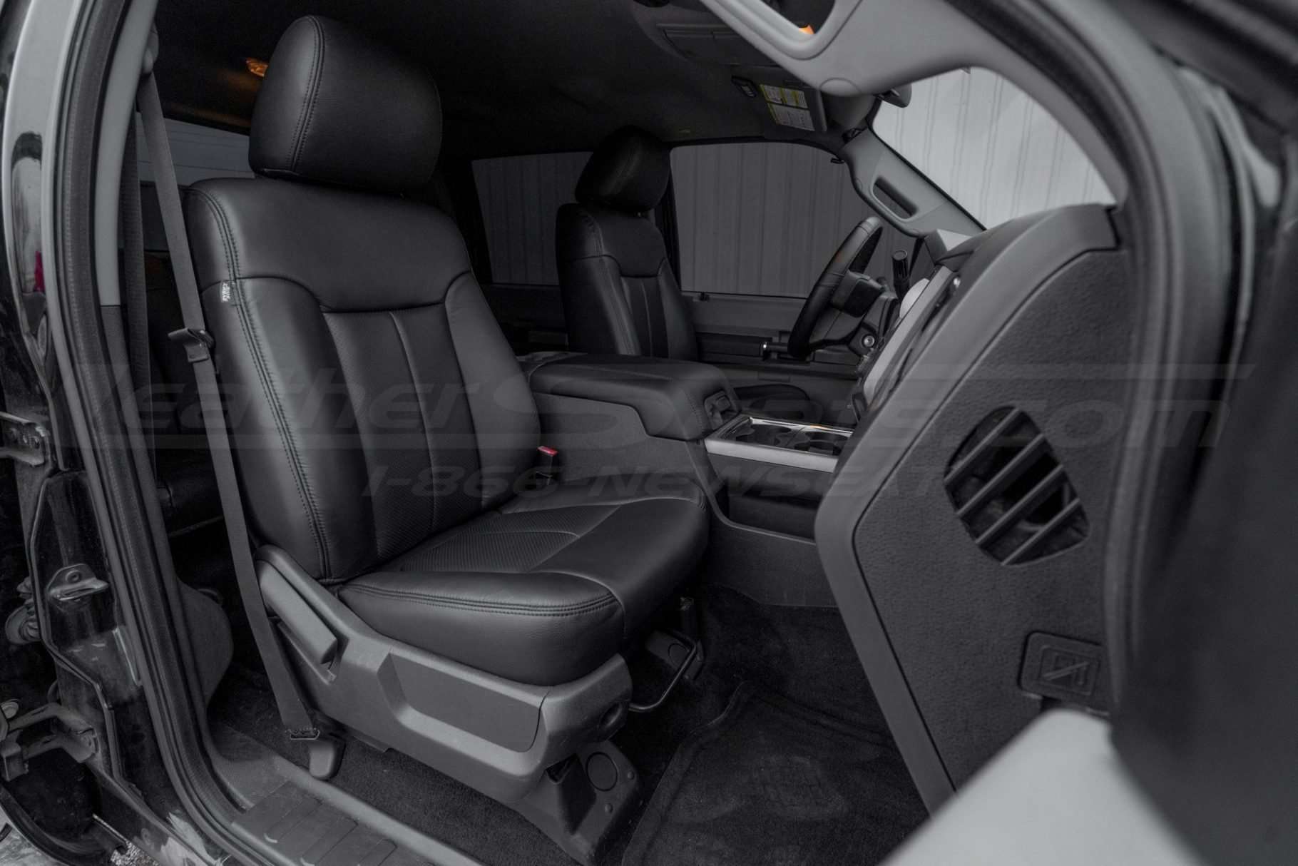 LeatherSeats.com Ford SuperDuty installed leather kit - front passenger