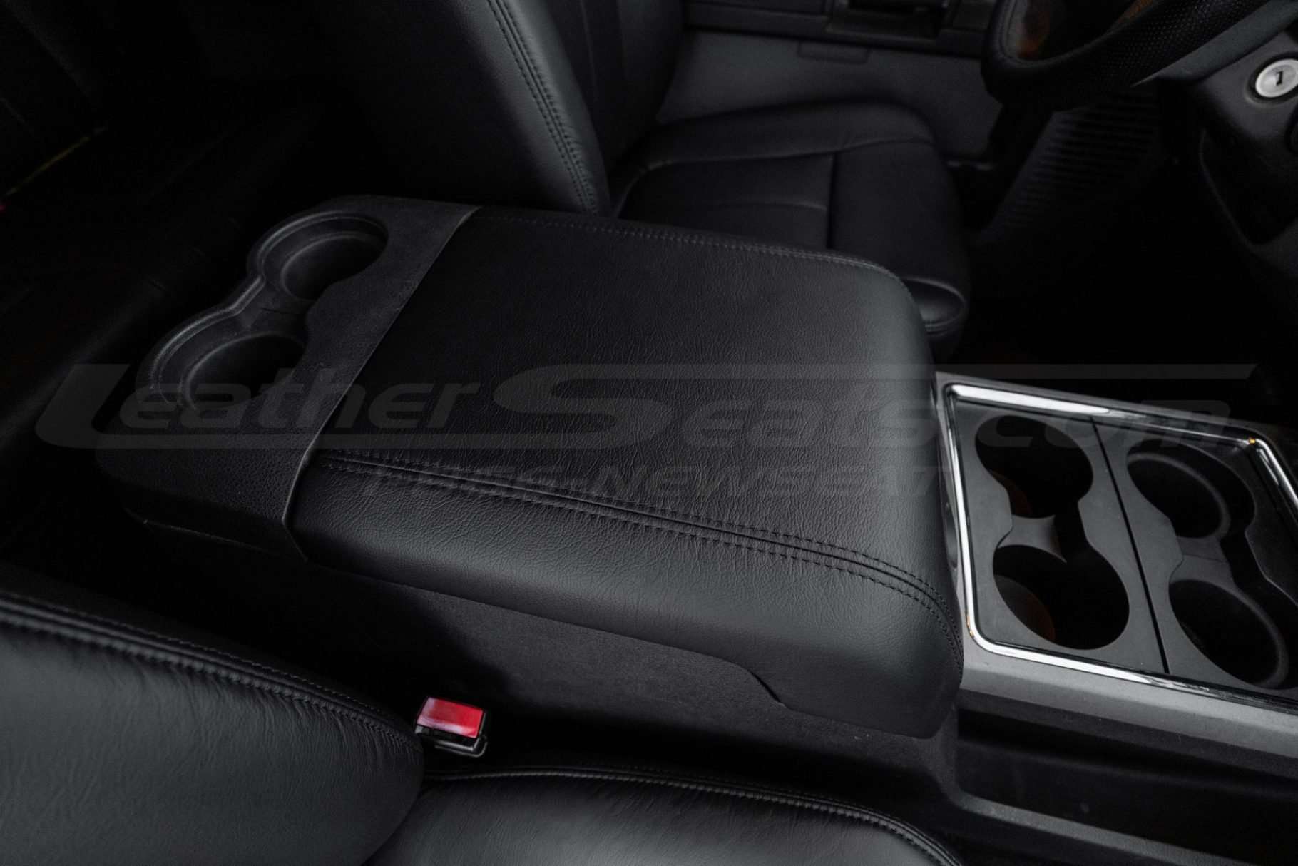 2011-2016 Ford SuperDuty truck leather console lid