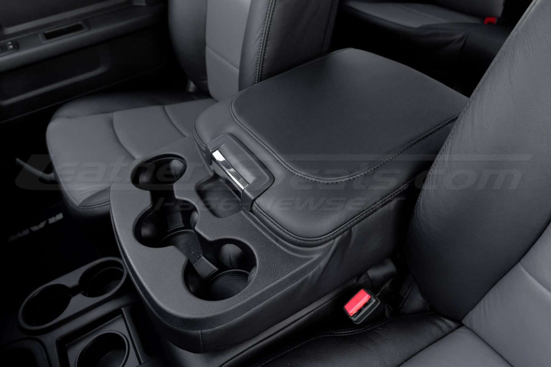 Dodge Ram with leather console lid cover