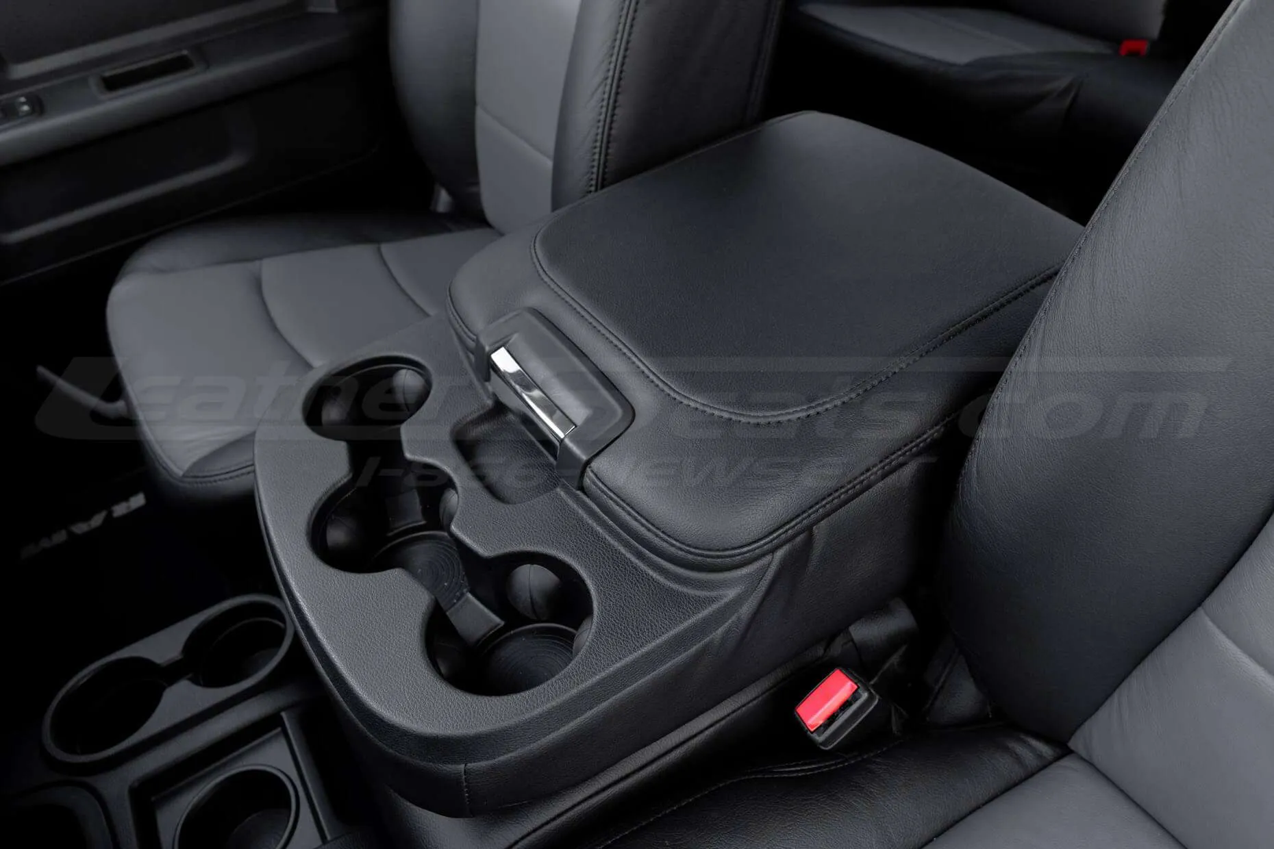 Dodge Ram with leather console lid cover