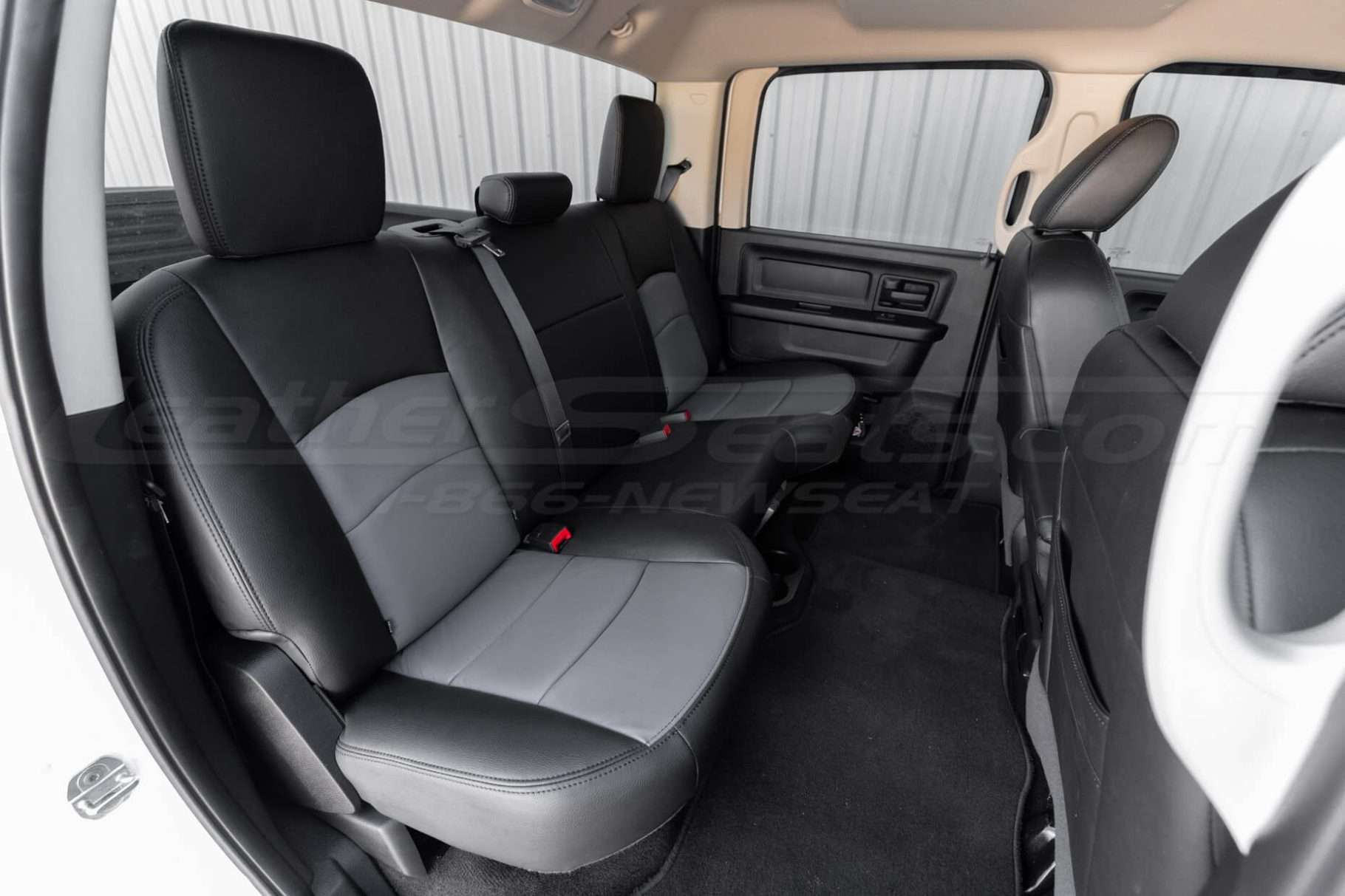 Leather Dodge Ram rear seats - passenger side