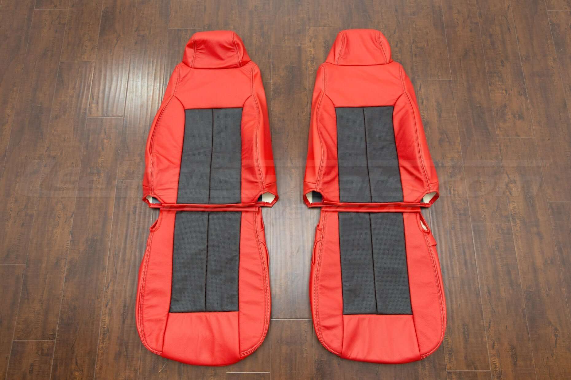 2003-2006 Jeep Wrangler LEather Seat Kit - Bright Red/ Piazza Red - Front seat upholstery