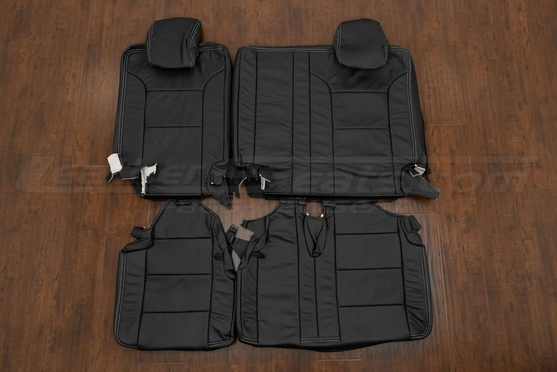 GMC Yukon Leather Seat Kit - Black - Third Row leather upholstery