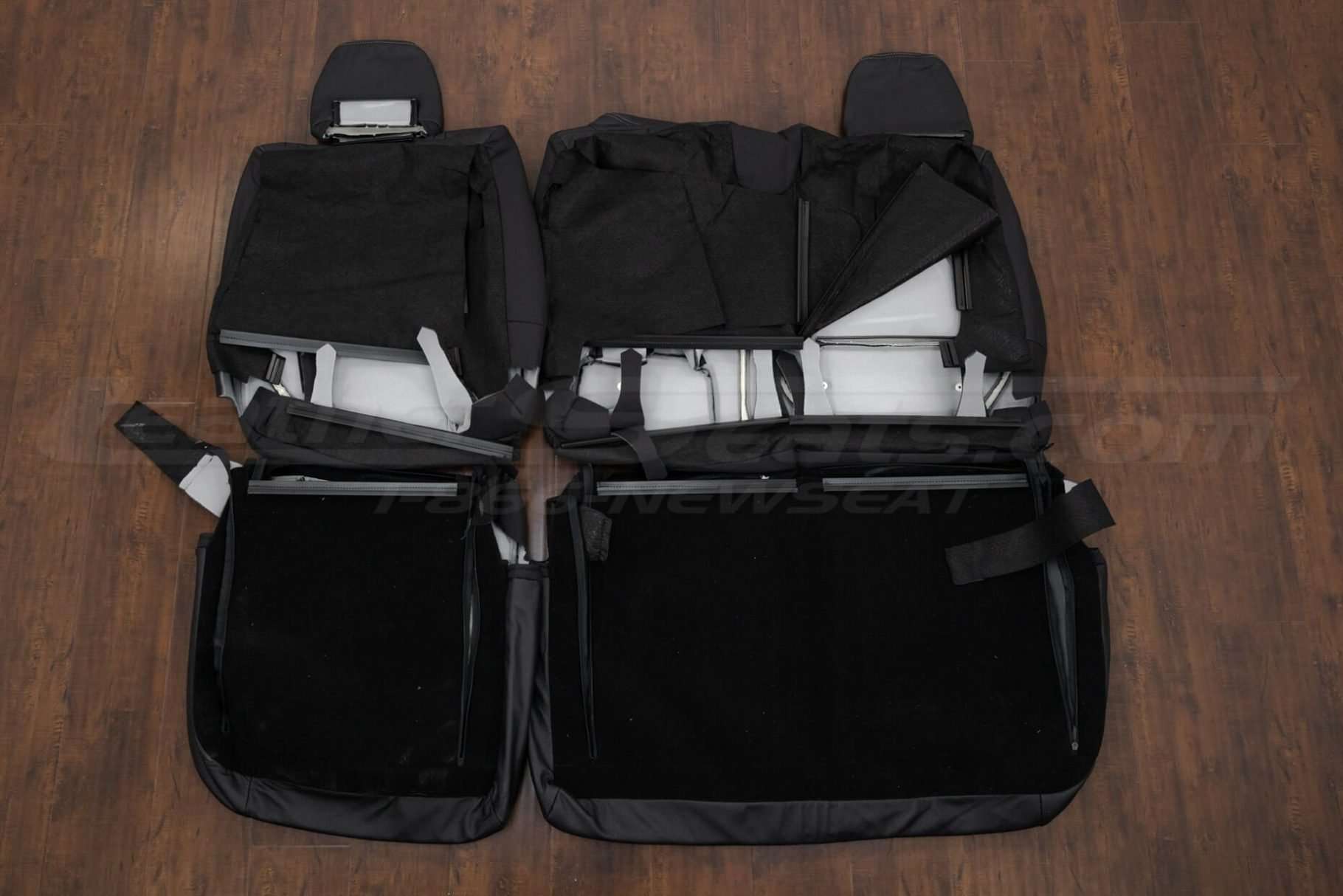 Rear seat upholstery flipped