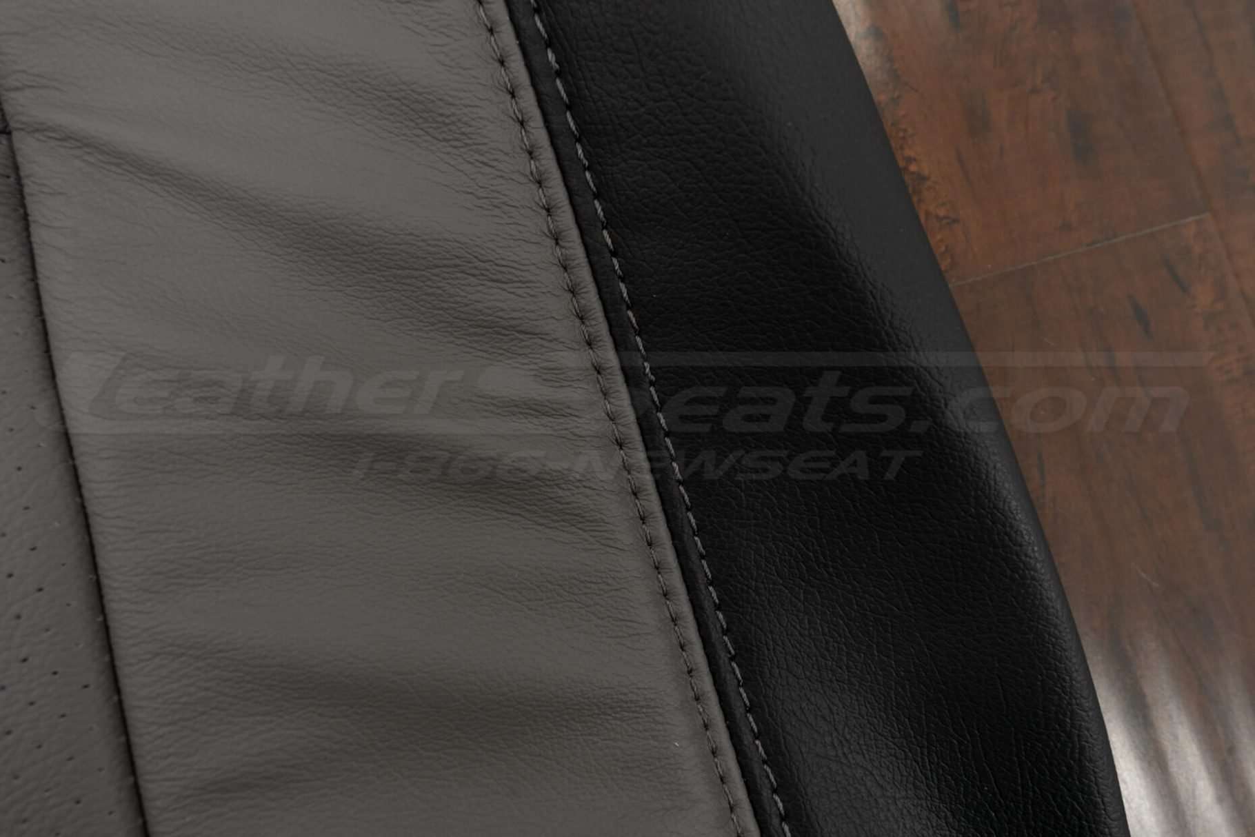 Contrasting Smoke Double-Stitching