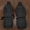 2021 Ford Bronco Leather Interior Kit - Black with Stone stitching - Front seat upholstery