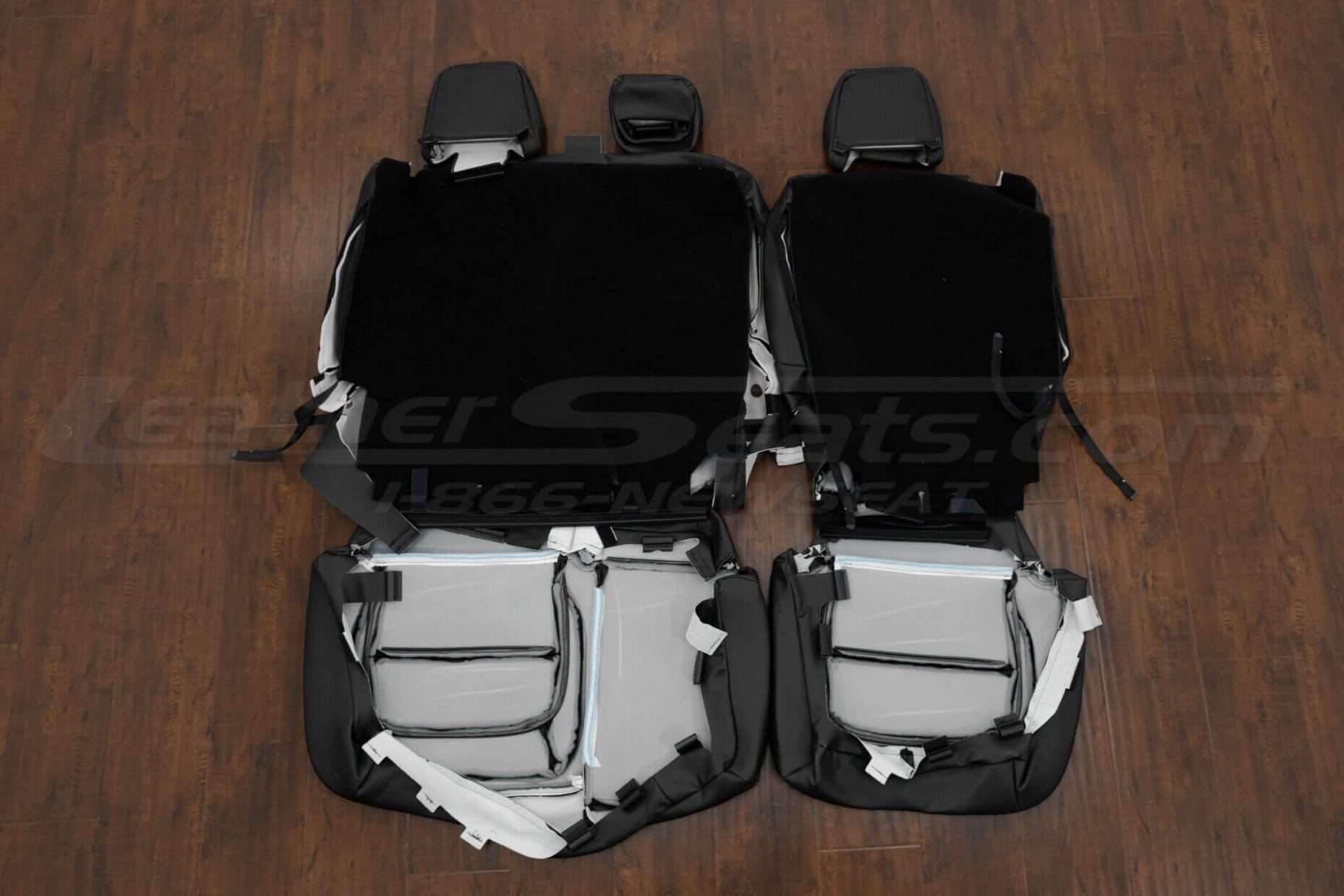 Rear seat upholstery flipped