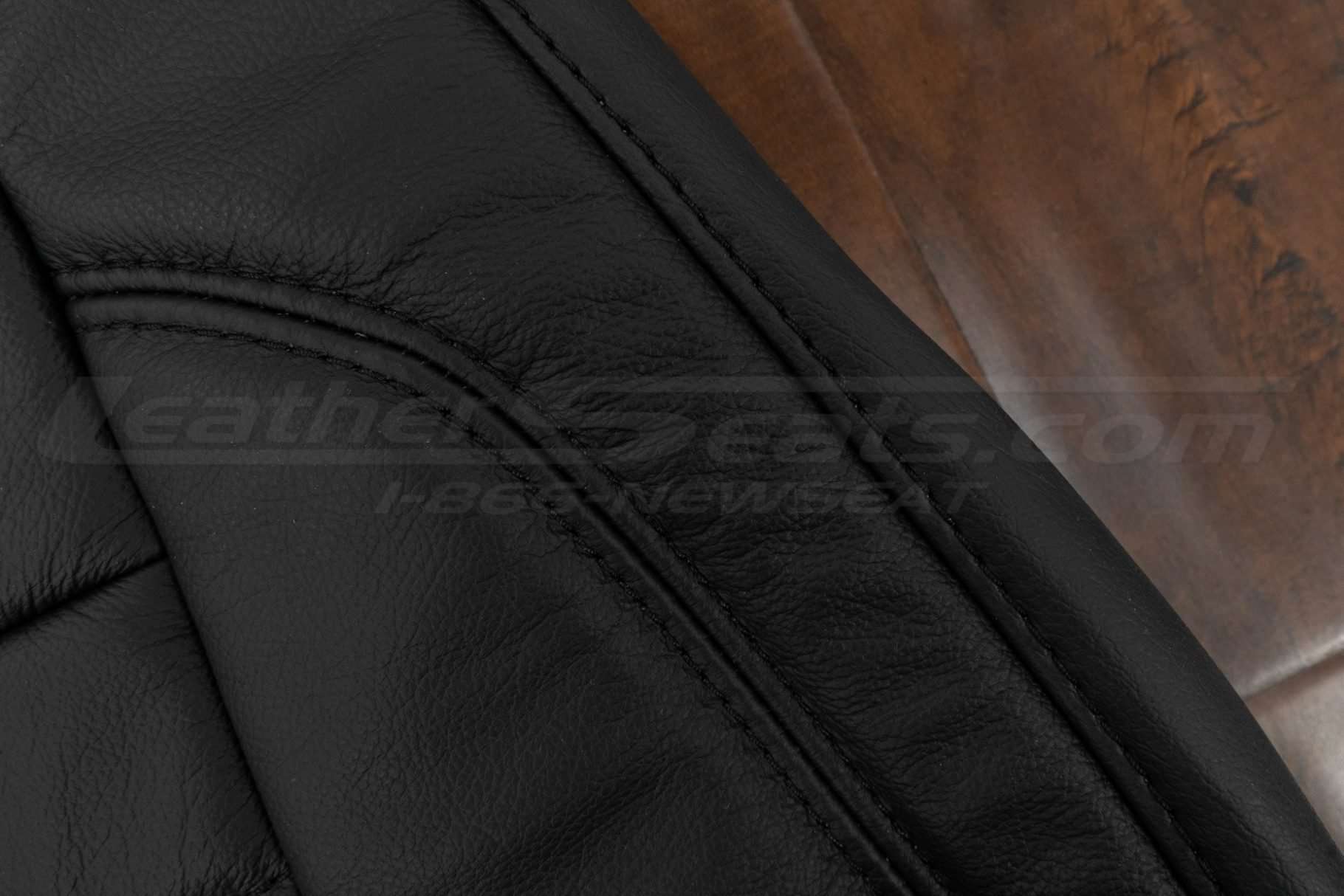 Matching Black single-stitch