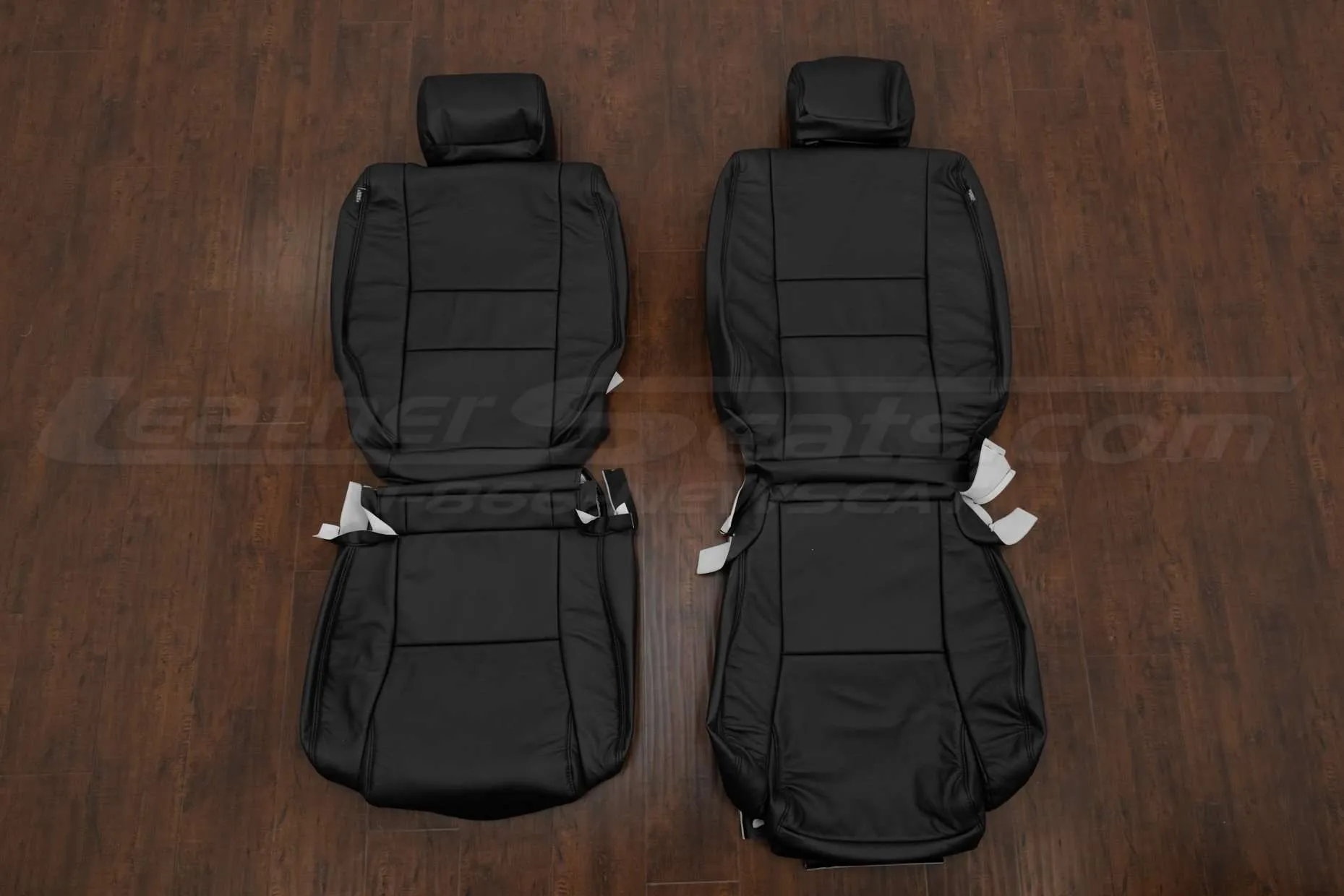 Toyota Sequoia Leather Seat Kit - Black - Front seat upholstery