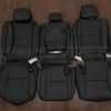 2012-2014 Toyota Sequoia Leather Seat Kit - Black - Middle row with armrest