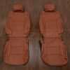 2014-2021 Toyota Tundra Duble Cab Leather Seat Interior Kit - Mitt Brown - Front seat upholstery