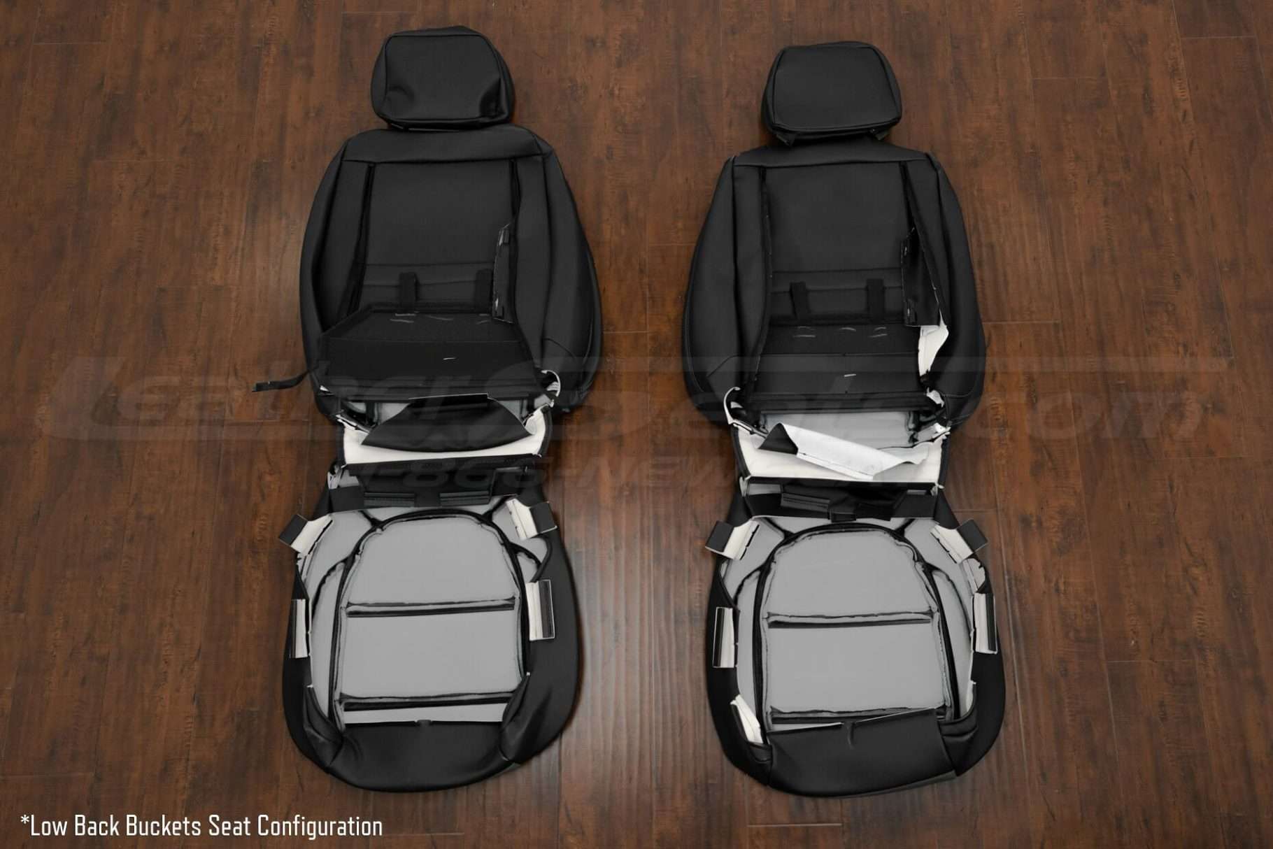 Back view of Low Back Buckets seat configuration