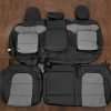 2023 Chevy Silverado Leather Interior Kit - black/Light Grey - Rear seat upholstery