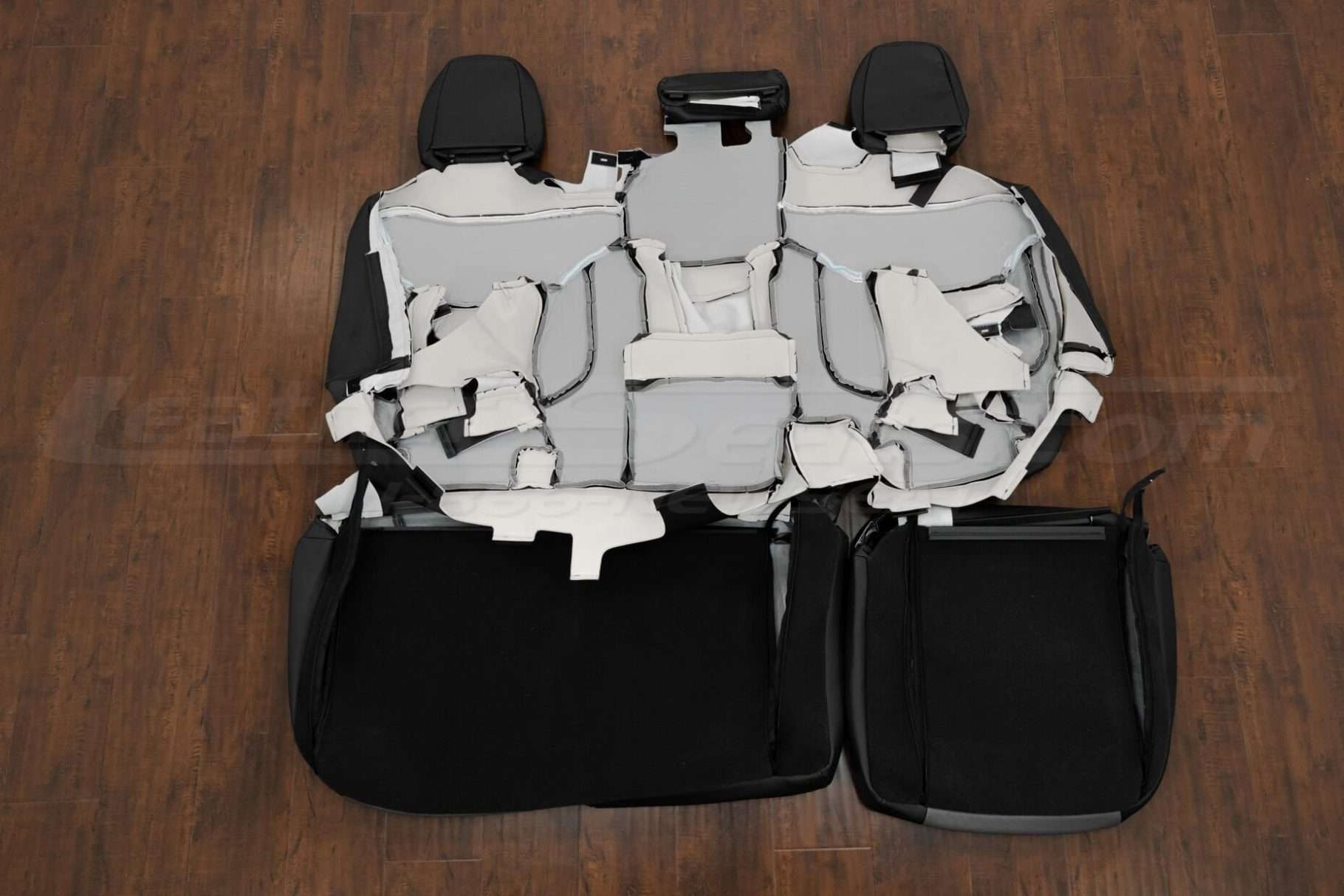 Rear seat upholstery flipped