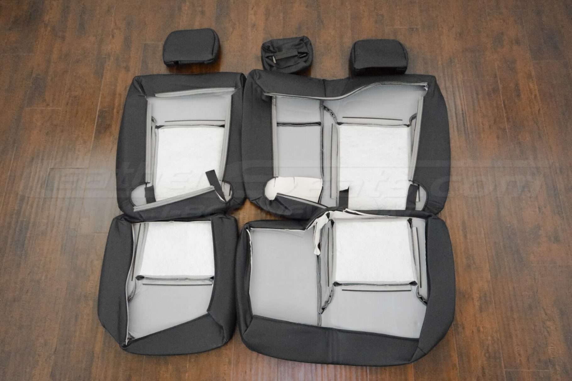 Rear seat upholstery flipped