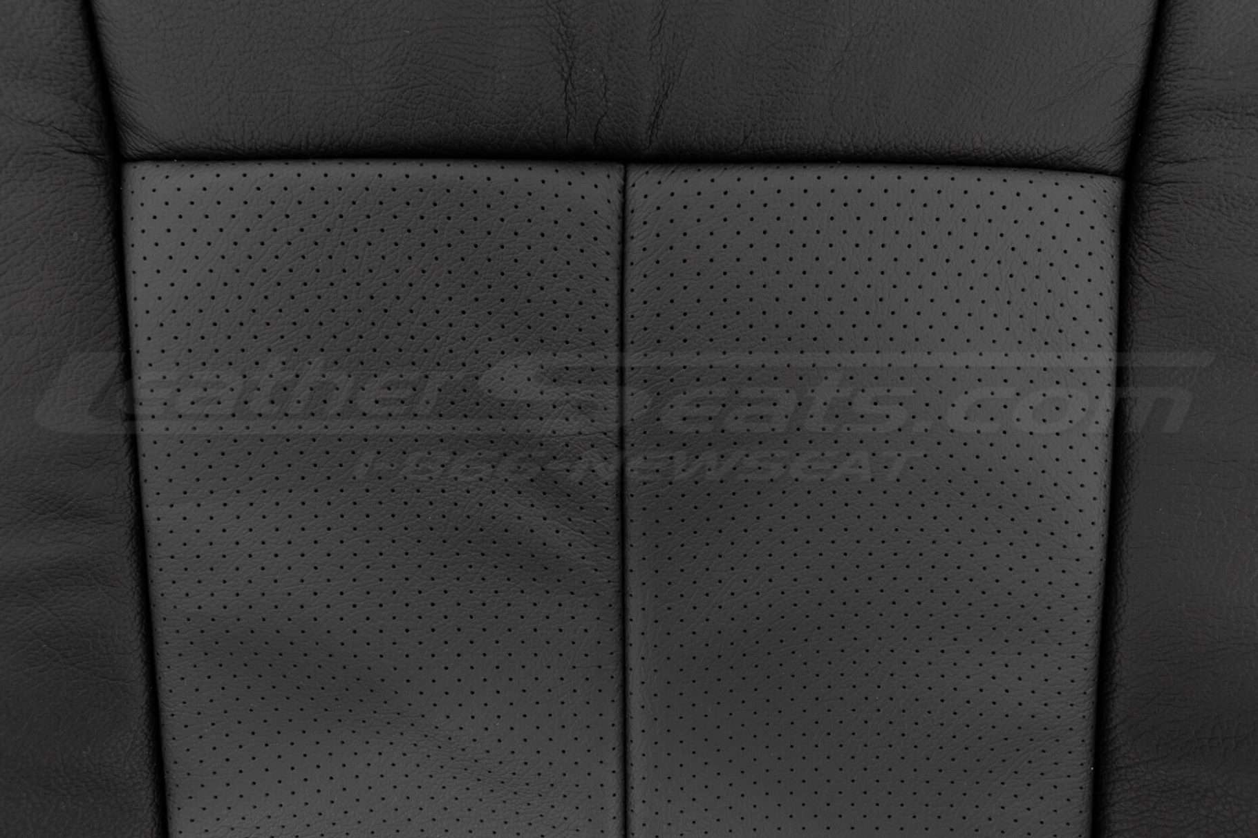 Perforated Graphite Insert section of backrest upholstery