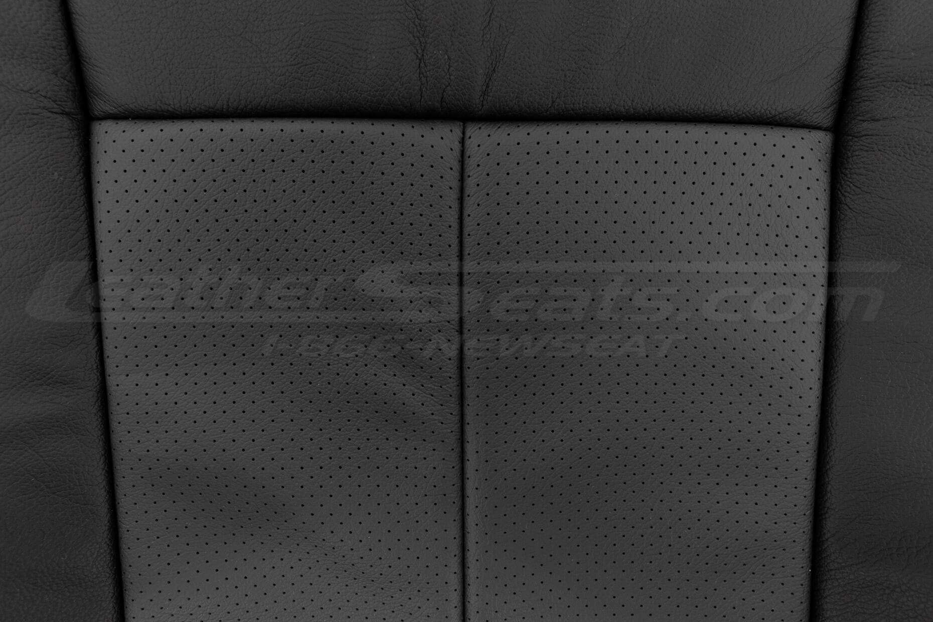 Perforated Graphite Insert section of backrest upholstery