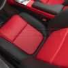 Top-down view of installed Chevy SSR Leather seats in Black and Bright Red