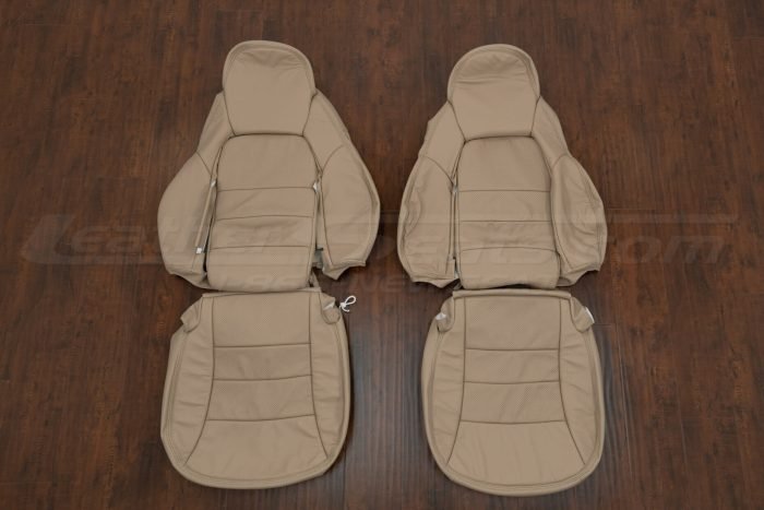 2005-2011 Chevrolet Corvette Leather Seat Kit - Sandstone - Front seat upholstery