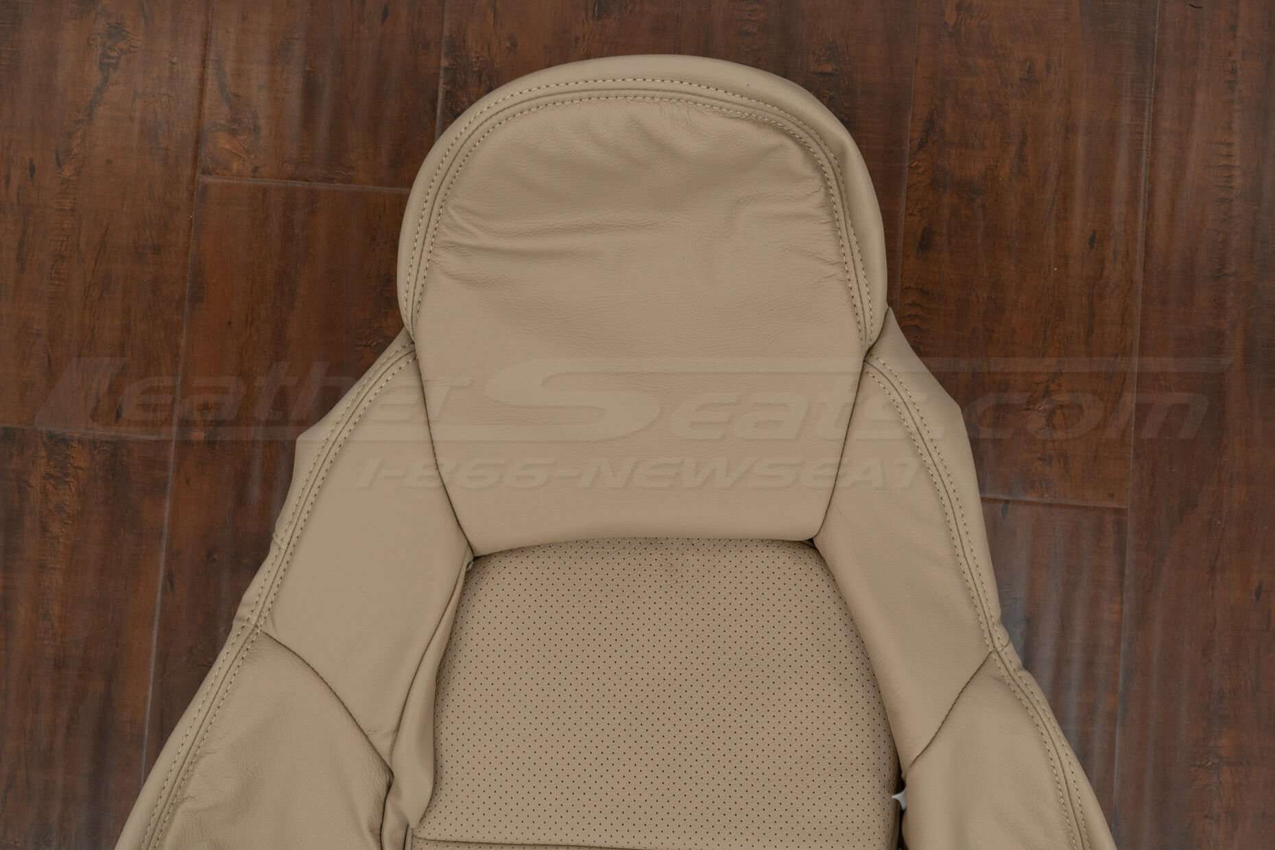 Headrest section of backrest upholstery