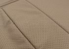 Leather and perforation texture close-up