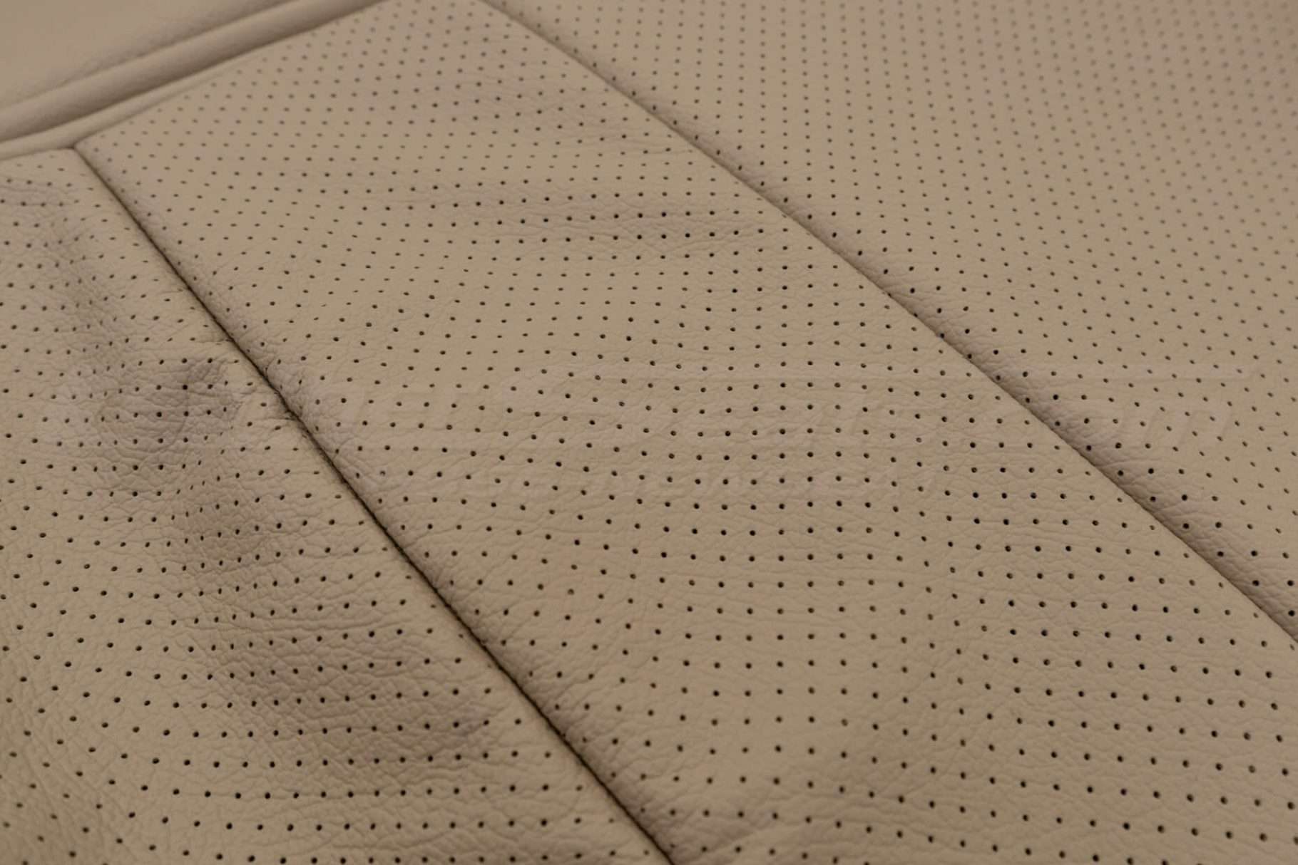 Leather and perforation texture close-up