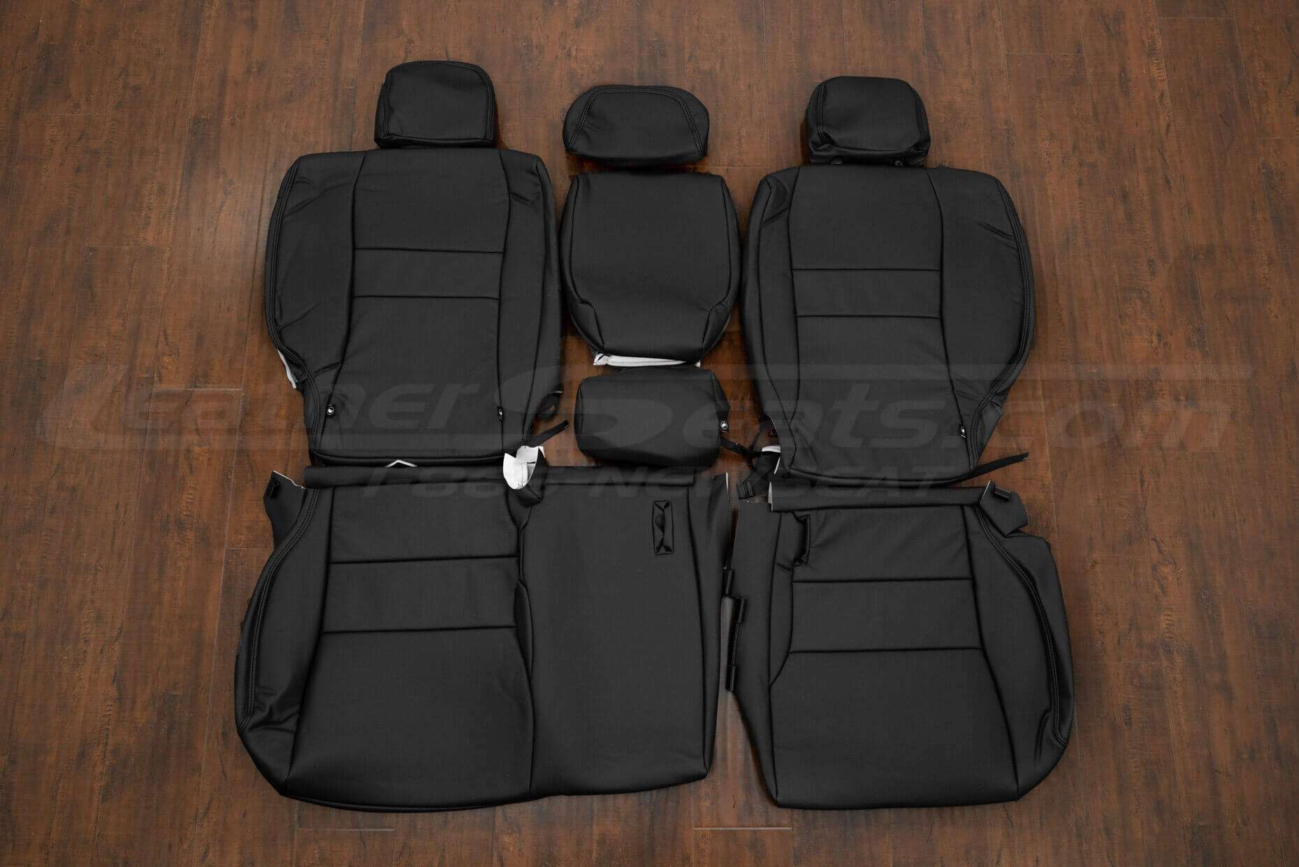 2011 Honda CR-V SUV Leather Interior Kit - Black - Rear seat upholstery with Armrest