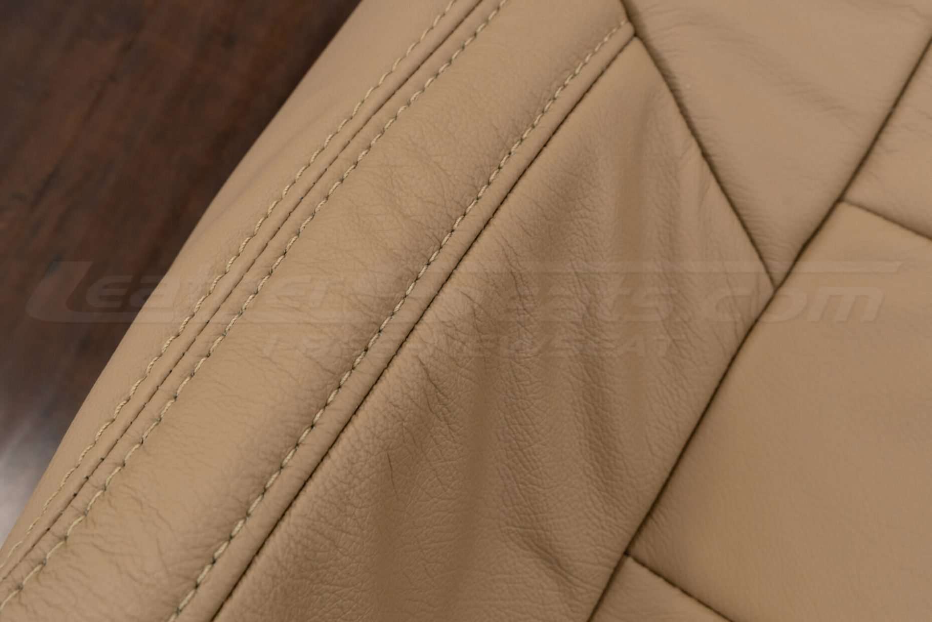 Matching double-stitching in Bisque