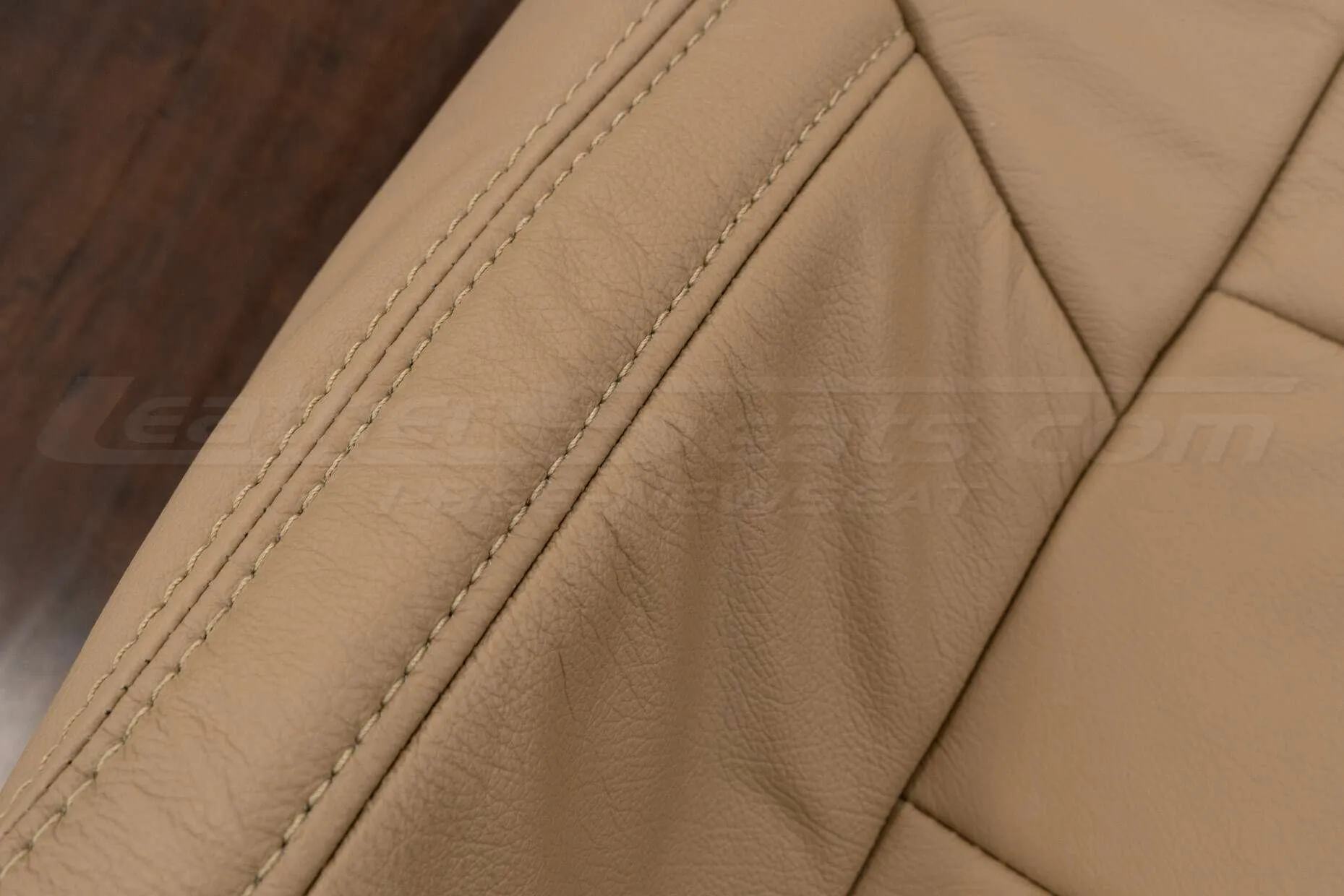 Matching double-stitching in Bisque