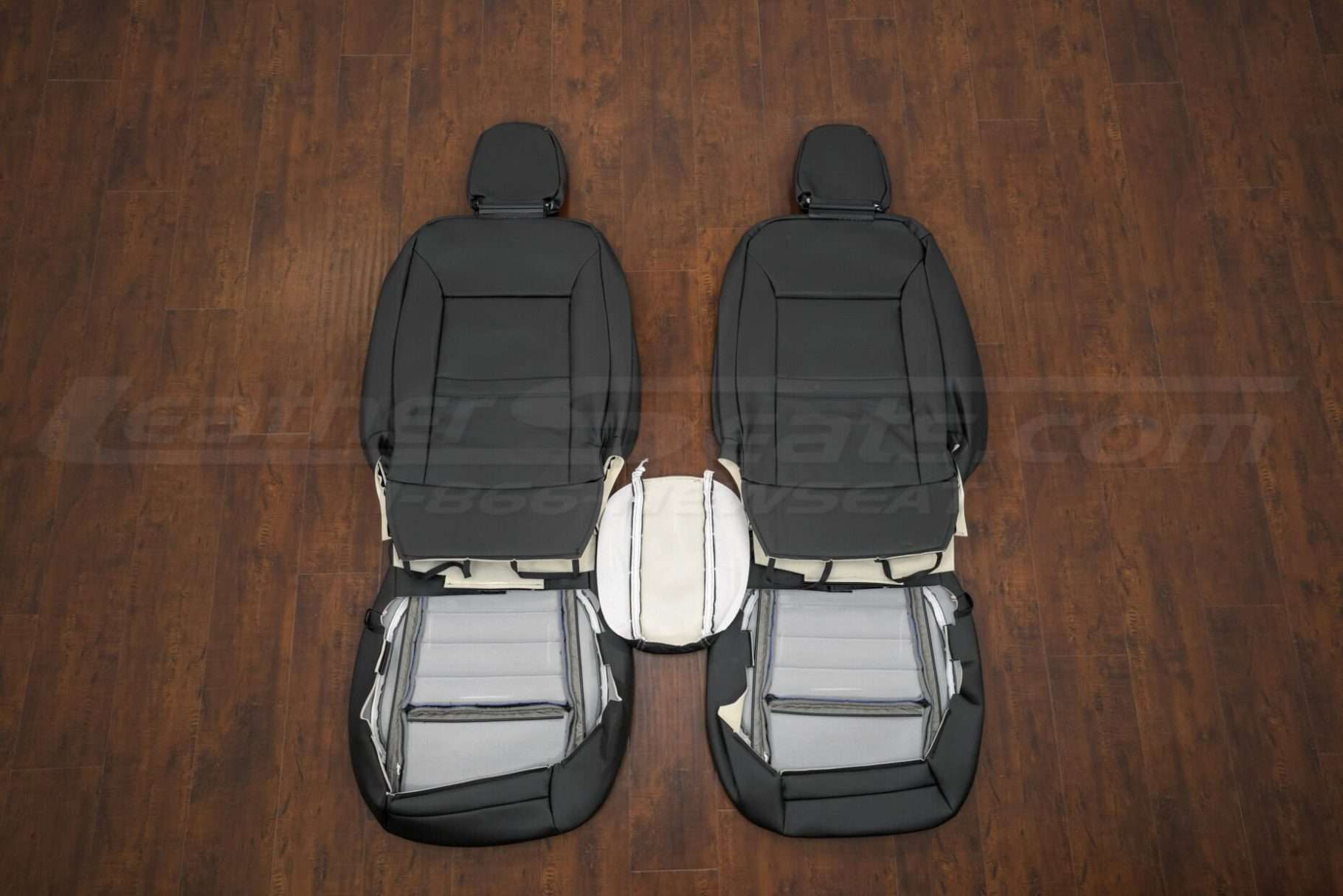 Front seat upholstery and console lid cover - flipped