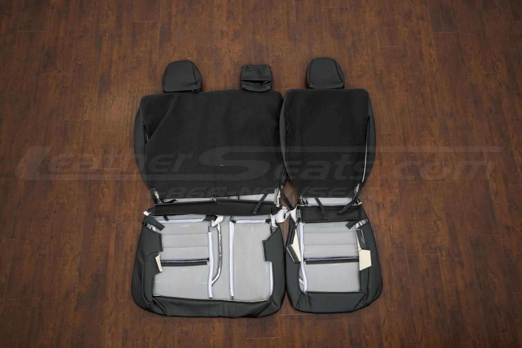 Back view of rear seat upholstery