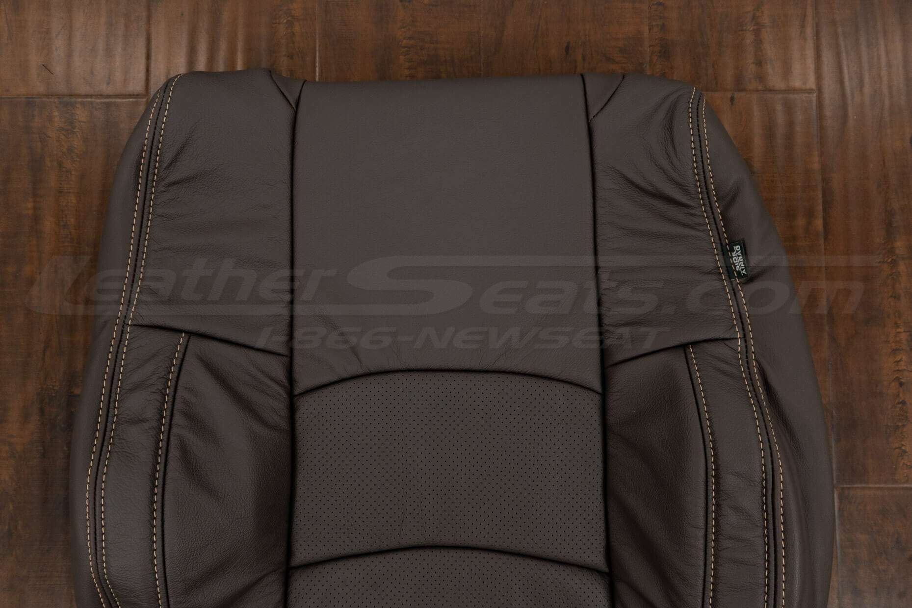 Upper section of backrest upholstery