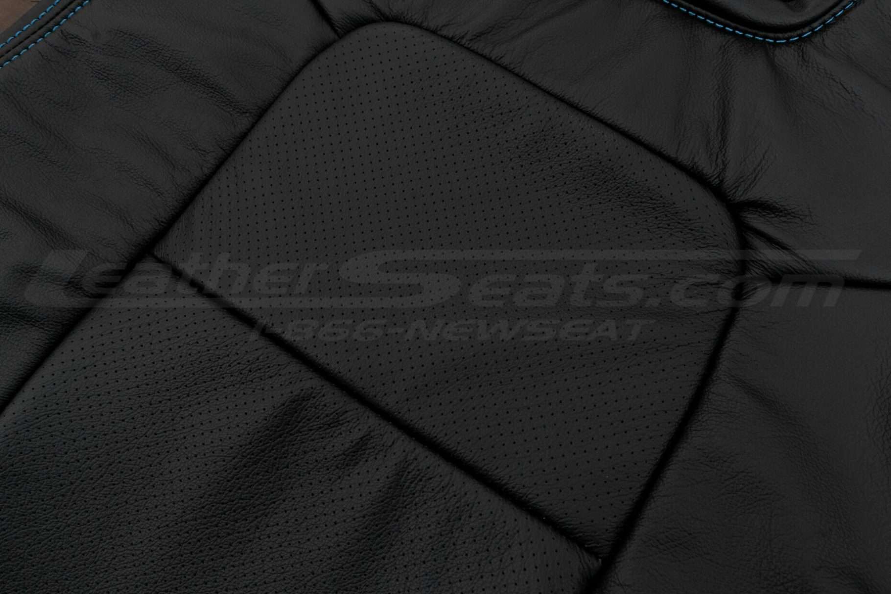 Perforated Combo section of backrest close-up