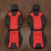 2015-2018 Ford Focus Custom Leather Seat Kit - Black & Bright Red - Front seat upholstery
