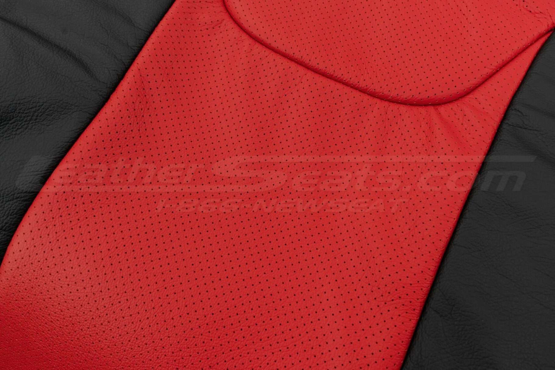 Leather Insert Perforation close-up