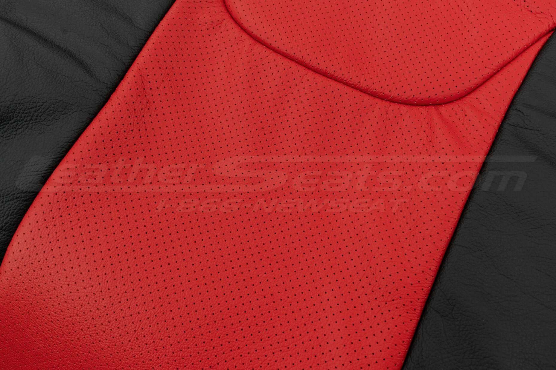 Leather Insert Perforation close-up