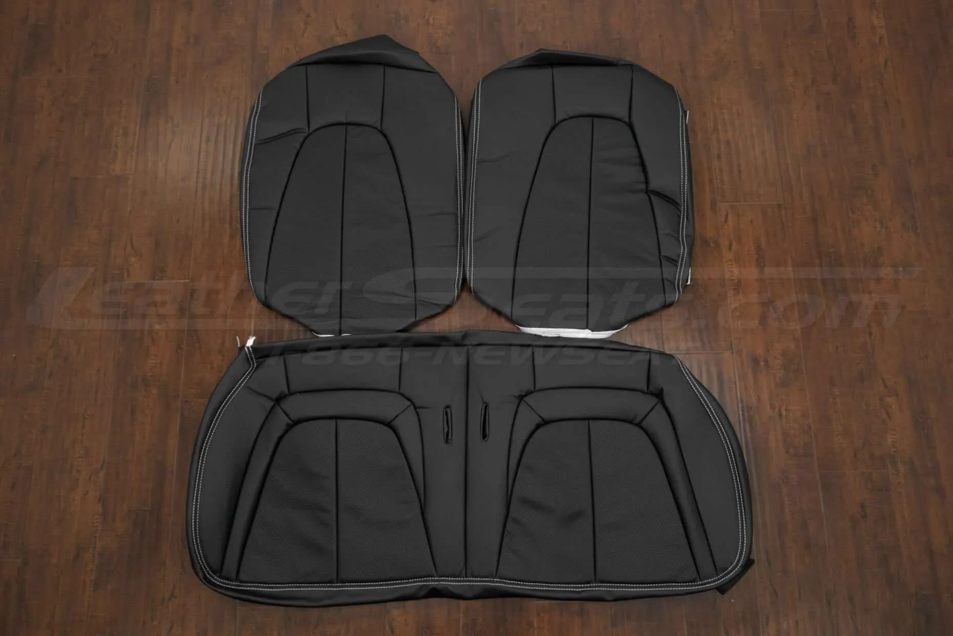 Ford Probe Leather Seat Upholstery Kit - Black - rear seat uphosltery