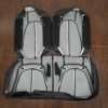 Back view of rear seat upholstery