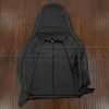 Front Leather Backrest upholstery with Perforated Inserts