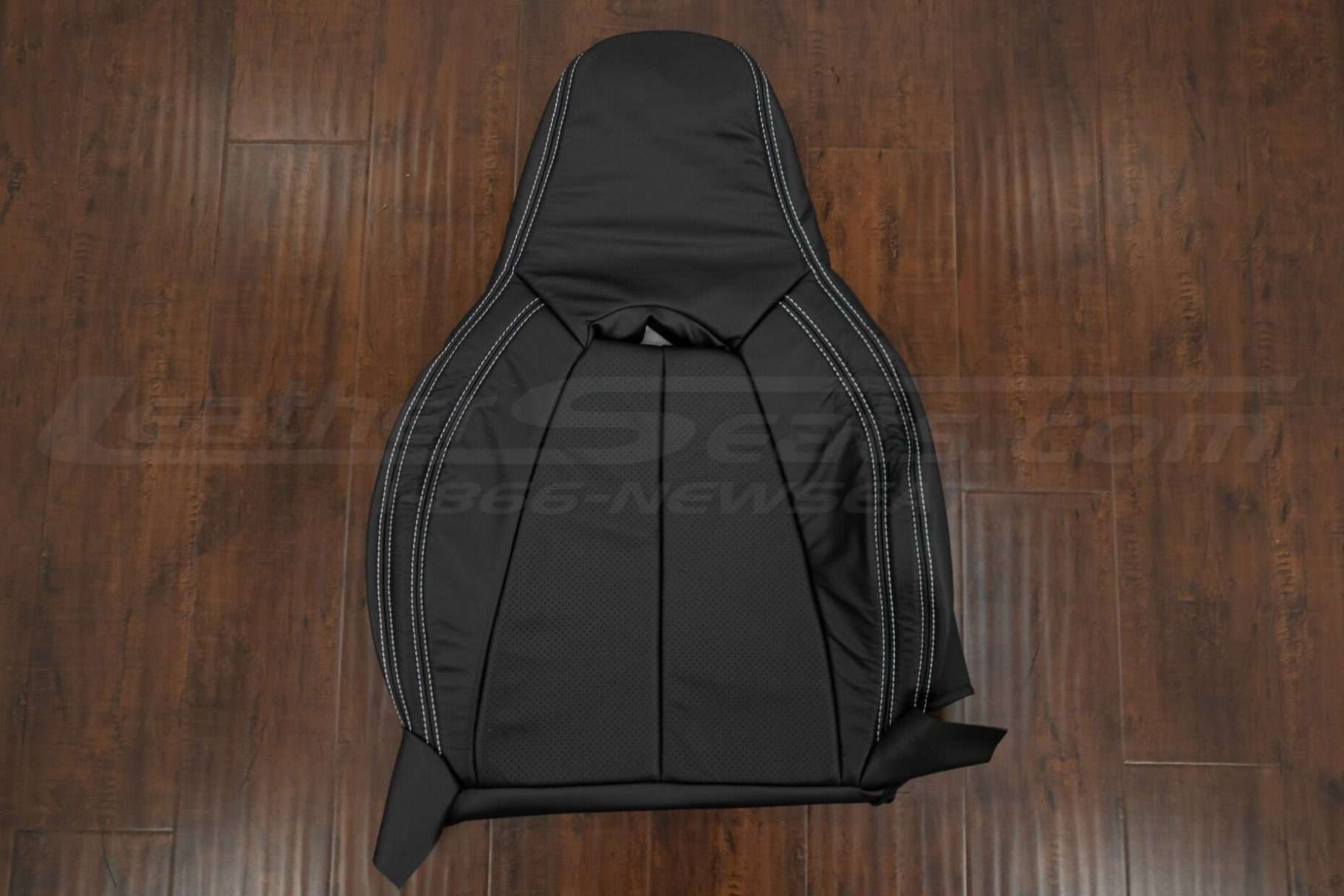 Front Leather Backrest upholstery with Perforated Inserts