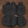 Black Volkswagen Jetta Leather Upholstery Kit - Black - Rear seat upholstery