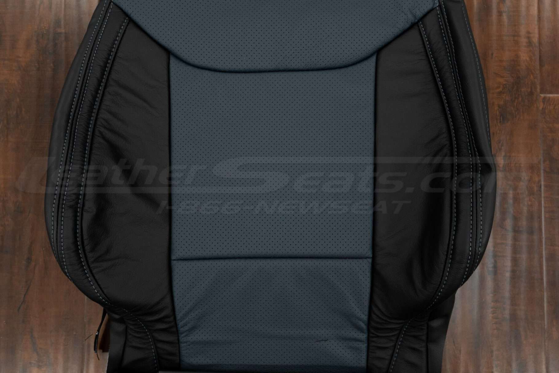 Blue Perforated Body section of backrest upholstery