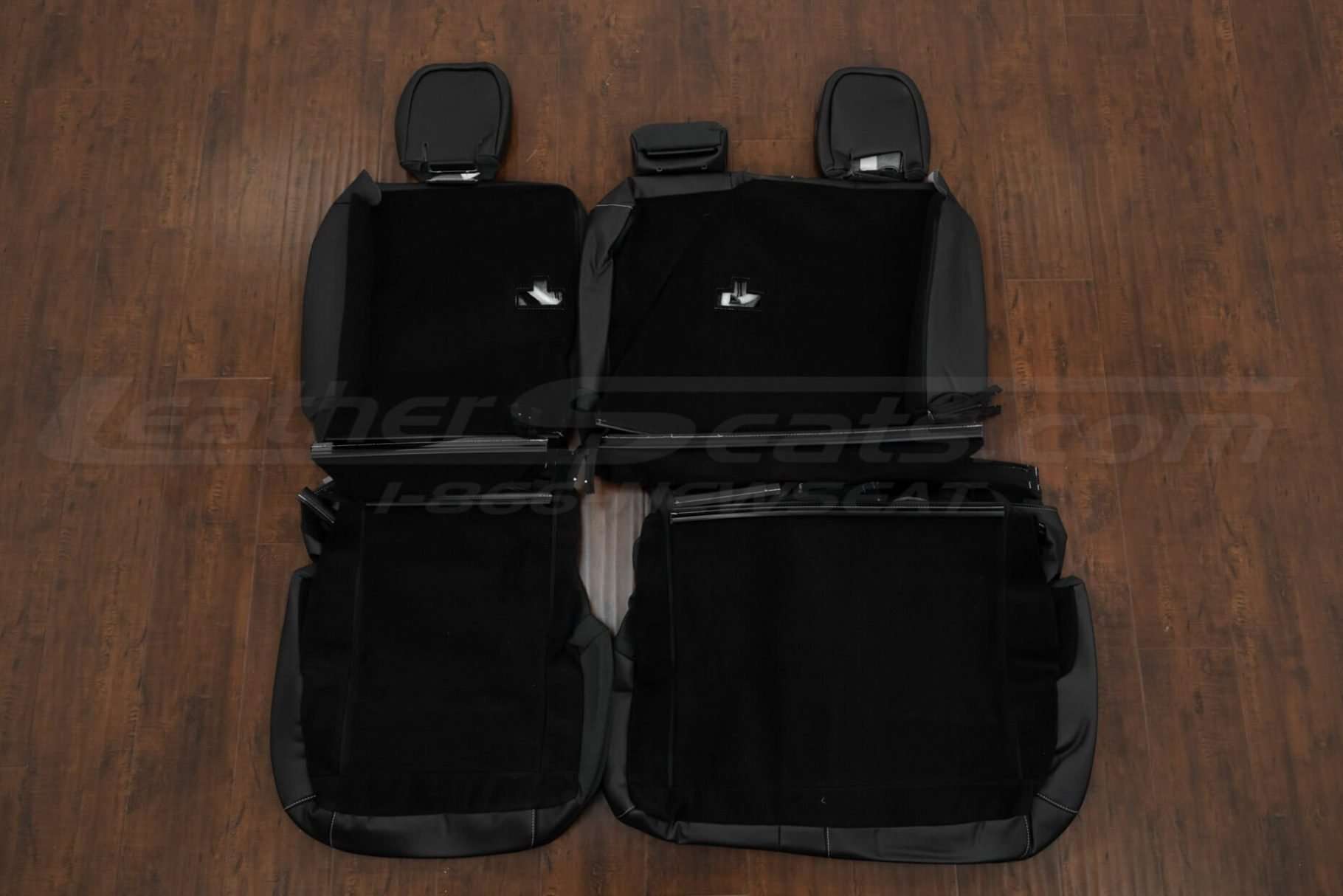 Back view of rear seat upholstery