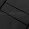 Black backrest insert leather texture