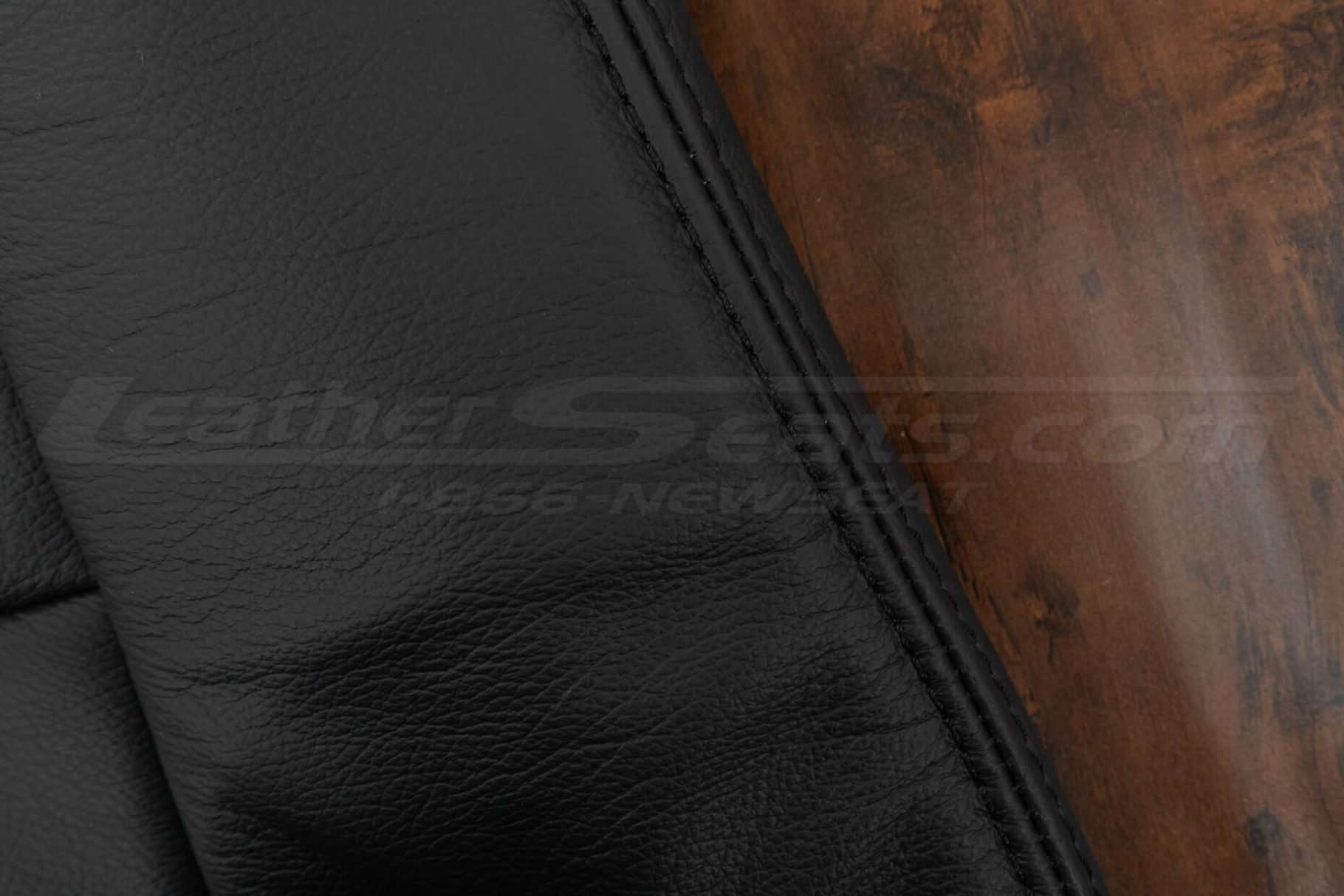 Black double-stitching