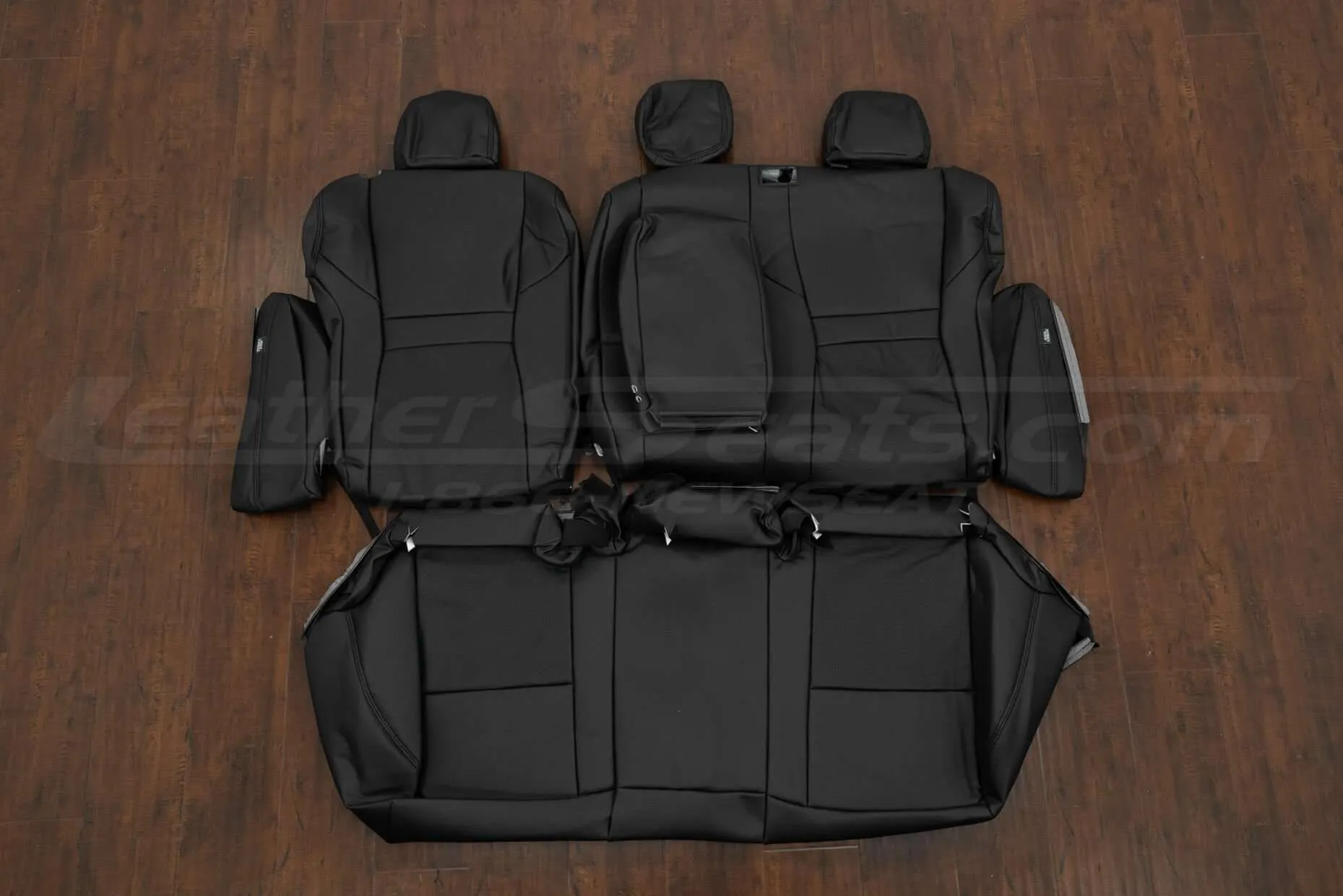 Nissan Rogue Leather Interior Kit - Black - Rear seat upholsterywith Armrest