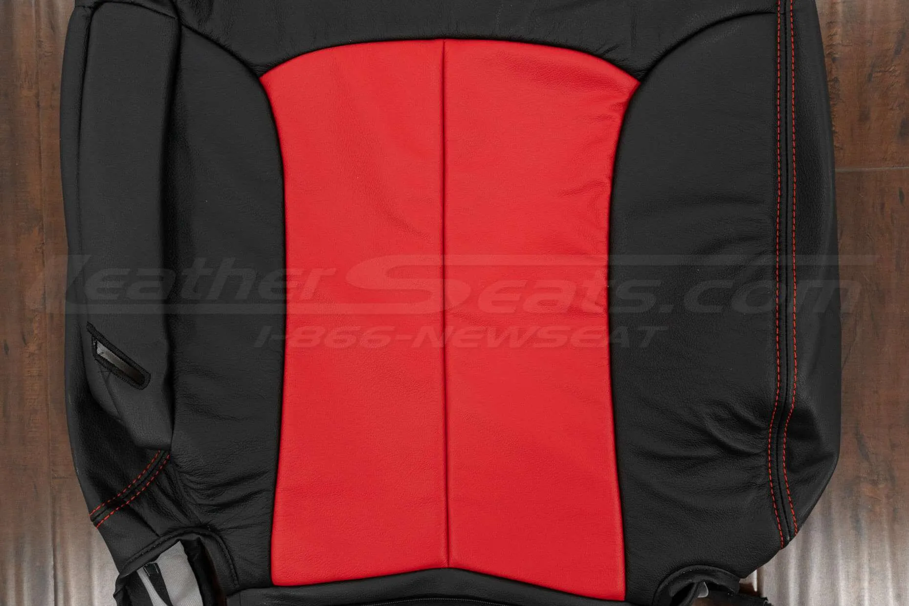 Bright Red insert section of front backrest