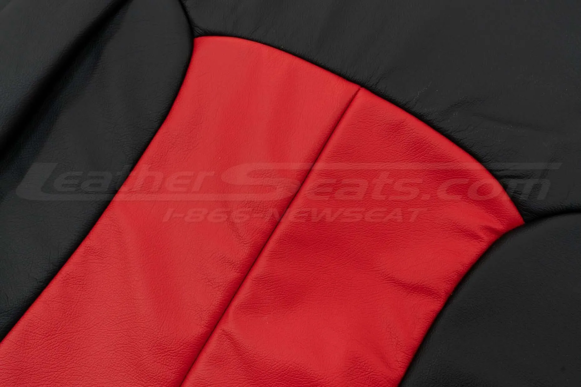 Black and Bright Red leather texture