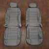 Jeep Wrangler Light Grey leather upholstery - front seats